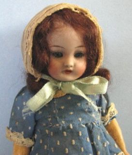 German s H 1078 Doll Antique 7” Tall Marked “ 1078 Simon Halbig 4 