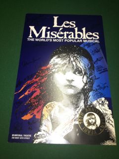 RARE One of A Kind Cast Signed Les Miserables 10th Anniversary 