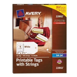 Avery Dennison Ave 22802 Tag Printable w String
