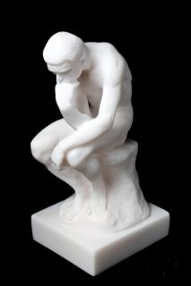 The Thinker Sculpture by Auguste Rodin Greek Alabaster Statue 5 5 