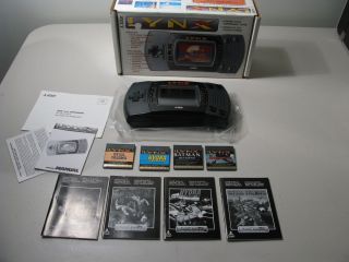 Atari Lynx II in Box with 4 Games Nice Condition