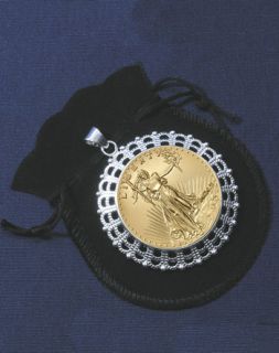 Saint Gaudens Double Eagle Commemorative Medallion Pendant SFB