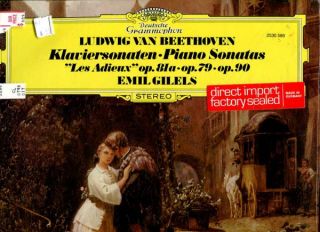 DGG 2530589 Emil Gilels Beethoven Piano Sonatas 25 27 LP 1975