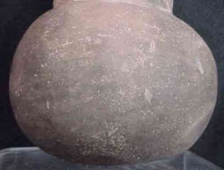 Prehistoric Hooded Water Bottle Pottery Indian Corn God Effigy