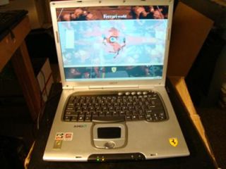 Acer Ferrari 3400 15 Laptop with AMD Athlon 64 2 00GHz 2GB RAM Nice 