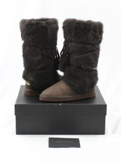 FDW Womens 100 Auth New Australia Luxe Co Yeti Beva Fur Snow Boots 