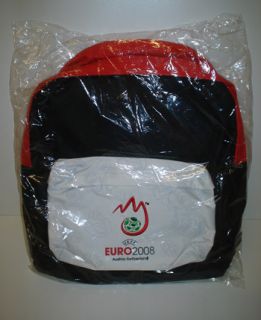 Official UEFA Euro 2008 Zip Soccer Backpack Bag