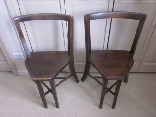 Frank Rieder Sons Seatmore Ice Cream Parlor Wood Chair Set of 2