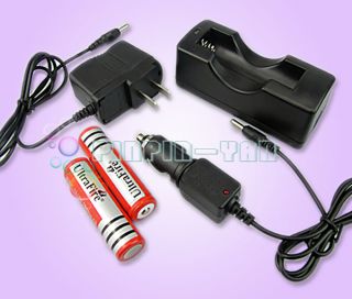   18650 Charger Car Charger 2X 18650 3000mAh Rechargeable Battery