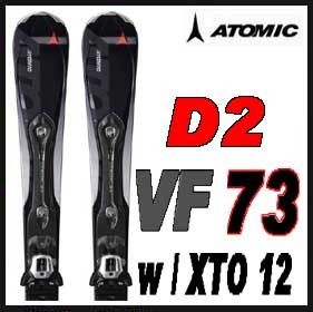 10 11 Atomic D2 VF 73 Skis 151cm w XTO 12 New