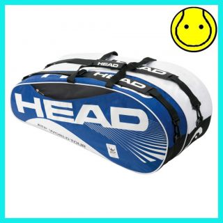 New Head ATP Combi 6 Blue and White Racquet Tennis Racket Bag