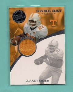 Arian Foster 2009 Press Pass Game Day Gear RC Jersey