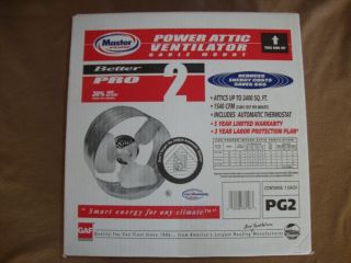    Flow Power Attic Ventilator Exhaust Fan with Thermostat PG2 1540 CFM
