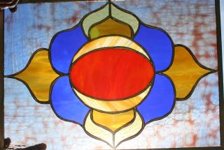 Stained Glass Window Panel Let the Sunshine In * Signed & Dated