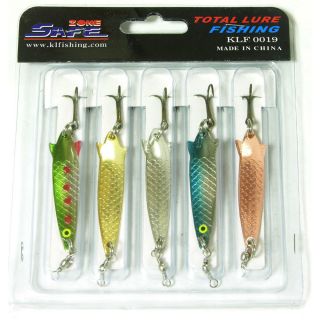 New 5 Fishing Spoon Lure Bait 1 4oz Bass Trout Salmon Pike Saltwater 