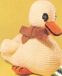 Duck Duckling Baby Toy Stuffed Animal Knitting Pattern
