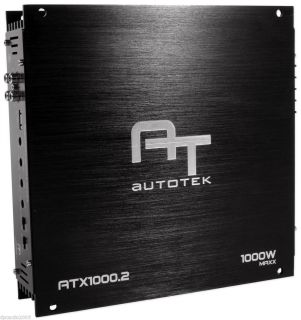 Autotek ATX1000 2 Car Amp Amplifier 2 Channel 2CH 1000W Free FedEx 