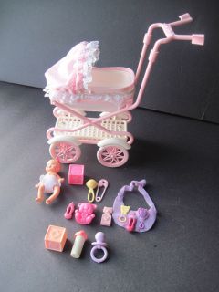 Happy Family Barbie baby, stroller & accessories