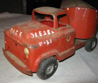 Antique Texaco Buddy L Texaco Oil Gas Art Toy Truck