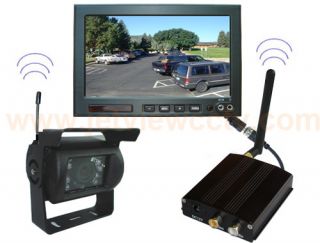 Wireless IR CCD Rear View Backup Camera System 7 LCD