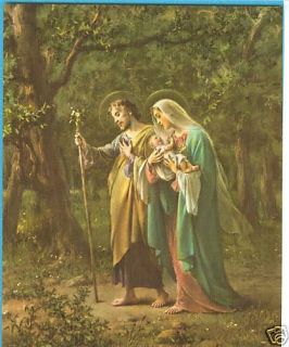 Catholic Print Picture Holy Family Mary St Joseph Jesus