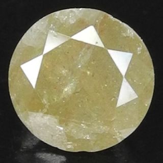 19cts 6.4mm Greenish Yellow Natural Loose Diamond