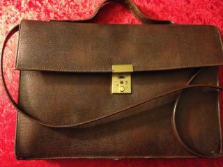   Leather Briefcase Bag Attache Messenger Laptop Made in Canada