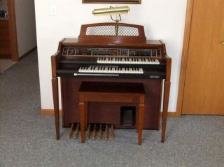 Baldwin Model 161 MCO Bravo Organ w Light Music Bench