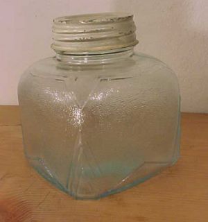 Vintage Light Blue Canning Jar Has Ball Zinc Lid