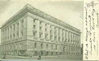 Maryland Baltimore United States Custom House Pre 1907 Postcard MD 