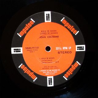 John Coltrane Kulu SE Mama LP Impulse SMAS 91151 Orig US 1966 Stereo 