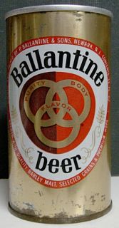 1960s Ballantine Beer Ziptab Can   Newark, NJ   Bottom Opened