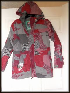 Burton Ski Snowboard Jacket Coat Red Gray Awesome XL 14 16 Boy or Girl 