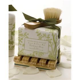 Gianna Rose Gardeners Bar Soap with Wooden Tray Wooden Cleansing 