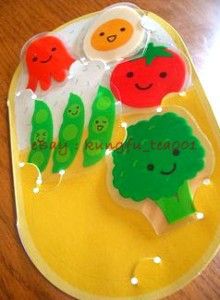   Vegetable Food Bento Divider Baran Plastic Paper Party Decorate