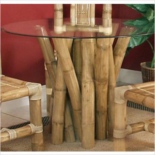   Rattan Aloha Indoor Bamboo Bundled Dining Table 907 3274 Nat