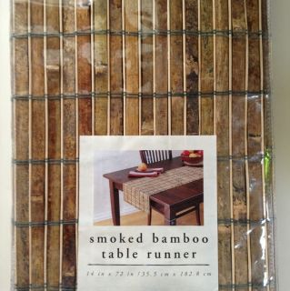 Pier 1 Smoked Bamboo Table Runner 14 x 72
