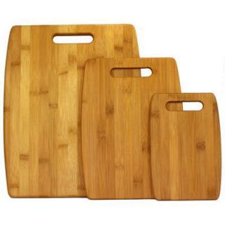    Bamboo Cutting Board Gift Set 3 Sizes Wooden Chopping Block Boards