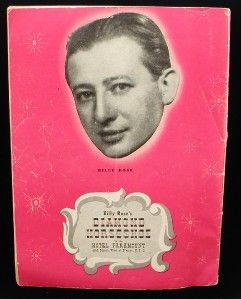 1945 Billy Rose Diamond Horseshoe Favorite Songs Book
