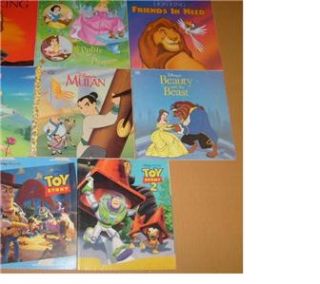 Disneys Lot of 8 Childrens Books The Lion King Beauty and The Beast 