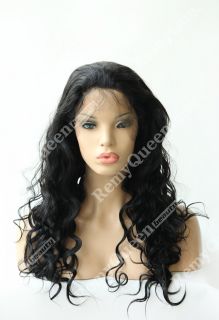 Beautiful Malaysian Body Wave Lace Front Wig 100 Human Hair 20inch Jet 