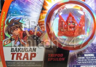 Bakugan Trap New Vestroia Red Pyrus Tripod Epsilon