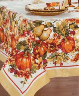 BARDWIL TABLE LINENS HARVEST VALLEY 70 ROUND TABLECLOTH NEW
