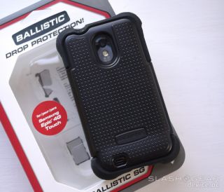 ballistic sg case for epic 4g touch black new in distressed packaging