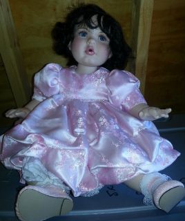 Marie Osmond Baby Lisa Crystal Pink Doll RARE