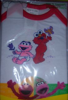   Street Infant T Shirt Elmo Cookie Monster Big Bird Baby Shower