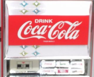 enesco coca cola vending machine musical bank mib coa
