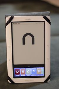Barnes and Noble WiFi Nook Black and White E Reader