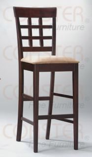 wheat back bar stool with fabric seat by coaster 100210