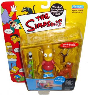 Simpsons Bart Simpson Figure WOS Series 1 RARE Toy